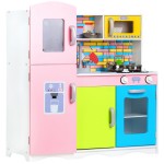 Bucatarie pentru copii Pastel din lemn cu accesorii incluse